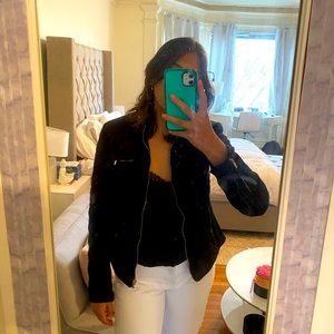 Zara black quilted jacket